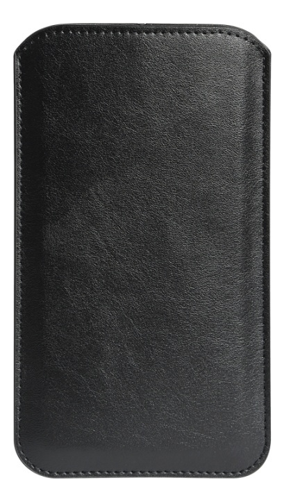Essentials Xtra Large etui i øko-lær, svart i gruppen SMARTTELEFON & NETTBRETT / Mobilbeskyttelse / Universalbeskyttelse / Flippdeksel hos TP E-commerce Nordic AB (38-92930)