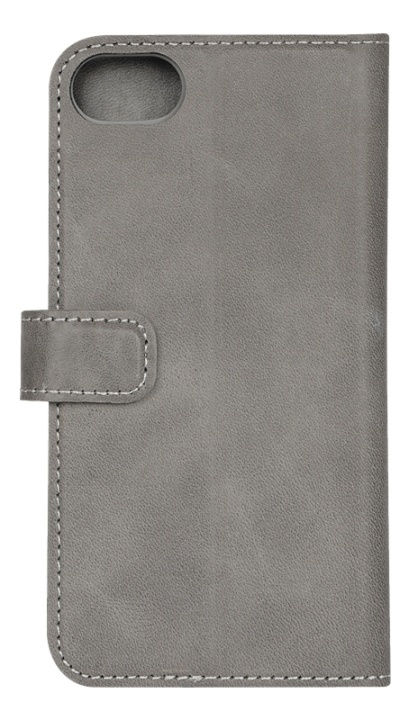 Essentials iPhone 6/7/8/SE (2020), Lærlommebok 3 kort, grå i gruppen SMARTTELEFON & NETTBRETT / Mobilbeskyttelse / Apple / iPhone SE (2nd gen & 3rd gen) / Flippdeksel hos TP E-commerce Nordic AB (38-92943)