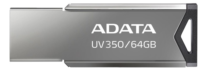 ADATA UV350 - USB flash drive - 64 GB - USB 3.2 Gen 1 - silver i gruppen Elektronikk / Lagringsmedia / USB-Pinner / USB 3.2 hos TP E-commerce Nordic AB (38-93016)