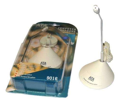 ATA Multimedia microphone, 2 m cable, 3,5 mm connector, 30 Hz - 16 kHz i gruppen Elektronikk / Lyd & Bilde / Håndholdte mikrofoner hos TP E-commerce Nordic AB (38-93088)