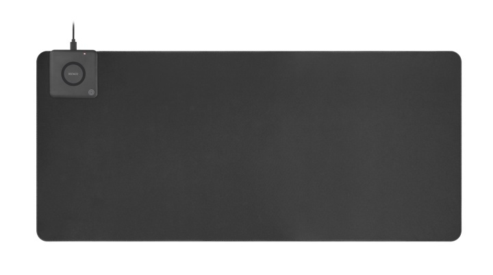 DELTACO Office, ekstra bred musematte med trådløs hurtiglader, 90x40 i gruppen Datautstyr / Mus & Tastatur / Musematte hos TP E-commerce Nordic AB (38-93226)