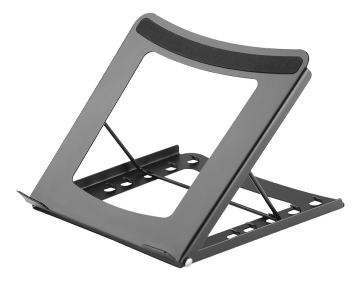 DELTACO Office, Foldable Laptop/Tablet Stand,5 positions i gruppen Datautstyr / Dataskjerm / Skjermarmer og fester hos TP E-commerce Nordic AB (38-93236)