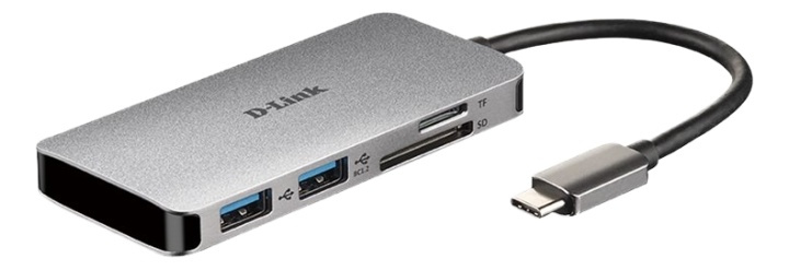 6-in-1 USB-C Hub with HDMI/Card Reader/Power Delivery i gruppen Datautstyr / Bærbare datamaskiner og tilbehør / Dokkingstasjoner hos TP E-commerce Nordic AB (38-93258)