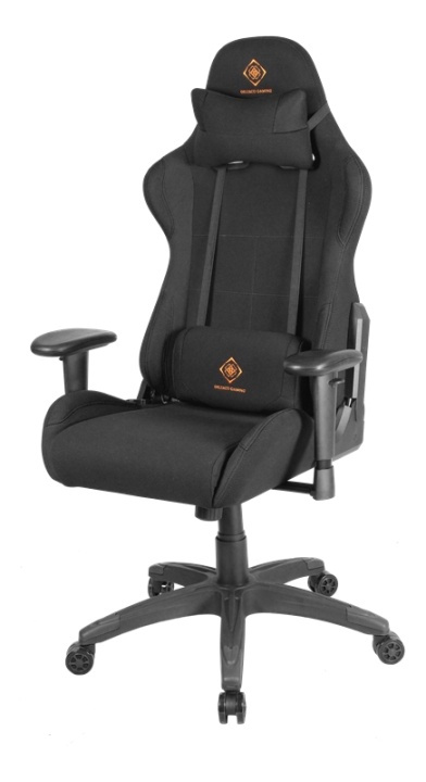 DELTACO GAMING DC320 Gamingstol i nylon, korsryggstøtte, nakkepute, svart i gruppen Datautstyr / GAMING / Gamingstoler hos TP E-commerce Nordic AB (38-93293)