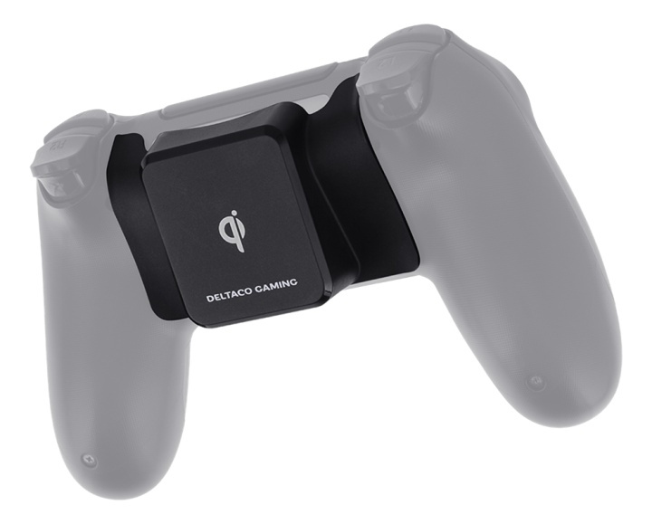 DELTACO GAMING qi-mottaker for trådløs lading for PS4-kontroller, svart i gruppen Elektronikk / TV-spill & tilbehør / Sony PlayStation 4 / Tilbehør hos TP E-commerce Nordic AB (38-93299)