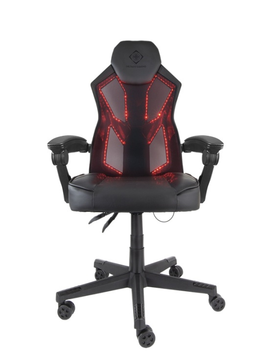 DELTACO GAMING DC220-stol med LED-belysning i gruppen Datautstyr / GAMING / Gamingstoler hos TP E-commerce Nordic AB (38-93302)