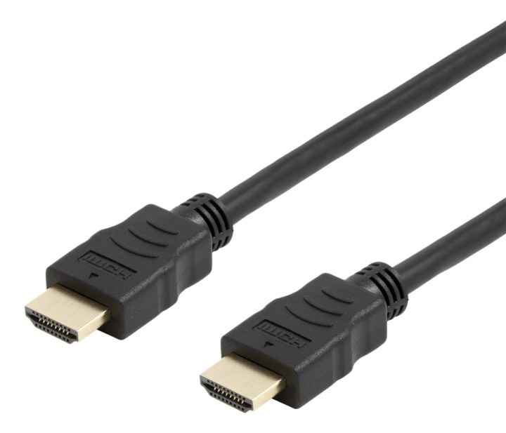 DELTACO flexible HDMI cable, 4K UltraHD in 60Hz, 2m, black i gruppen Elektronikk / Kabler og adaptere / HDMI / Kabler hos TP E-commerce Nordic AB (38-93322)