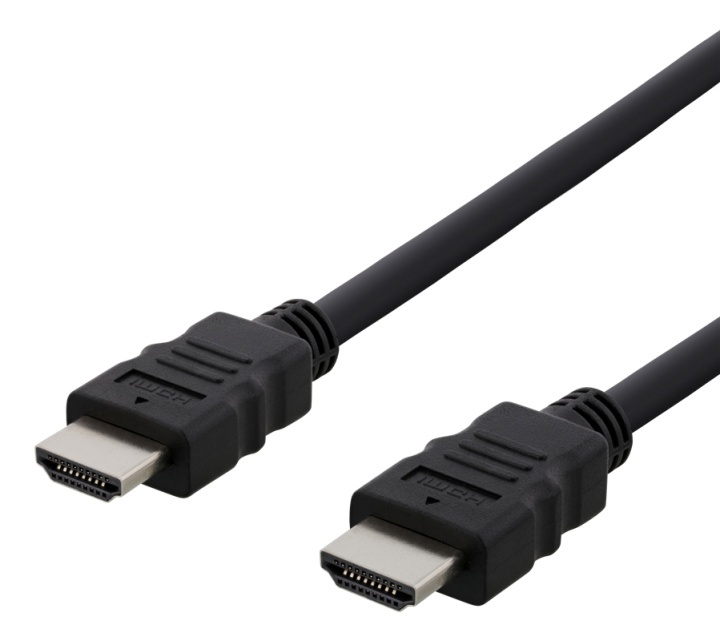 DELTACO HDMI cable CCS, HDMI High Speed w/Ethernet, FSC, 0,5m, black i gruppen Elektronikk / Kabler og adaptere / HDMI / Kabler hos TP E-commerce Nordic AB (38-93328)