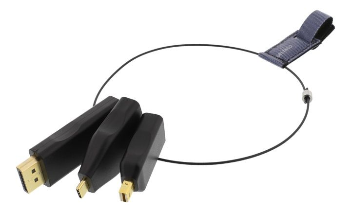 DELTACO OFFICE HDMI-adapterring, mDP, DP, USB-C, svart i gruppen Elektronikk / Kabler og adaptere / HDMI / Adaptere hos TP E-commerce Nordic AB (38-93331)