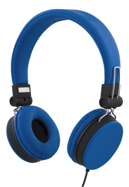 STREETZ headset for smartphone, microphone, 1-button, 1,5m, blue i gruppen Elektronikk / Lyd & Bilde / Hodetelefoner & Tilbehør / Hodetelefoner hos TP E-commerce Nordic AB (38-93337)
