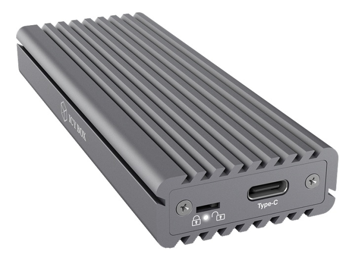Eksternt Type-CT aluminiumskabinett for M.2 NVMe SSD i gruppen Datautstyr / PC-Komponenter / Harddisker / Adaptere og tilbehør hos TP E-commerce Nordic AB (38-93340)