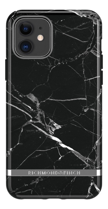 Richmond & Finch Black Marble, iPhone 11, silver details i gruppen SMARTTELEFON & NETTBRETT / Mobilbeskyttelse / Apple / iPhone 11 / Deksel hos TP E-commerce Nordic AB (38-93347)