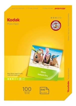 Kodak fotogloss A6 (4x6) papir 180gsm (100-pakning) i gruppen HJEM, HUS OG HAGE / Kontorsmaterialer / Papir og Blokker hos TP E-commerce Nordic AB (38-93370)