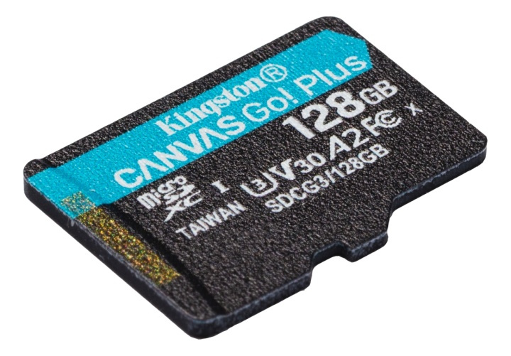 Kingston 128 GB microSDXC Canvas Go Plus 170R A2 U3 V30 uten adapter i gruppen Elektronikk / Lagringsmedia / Minnekort / MicroSD/HC/XC hos TP E-commerce Nordic AB (38-93404)