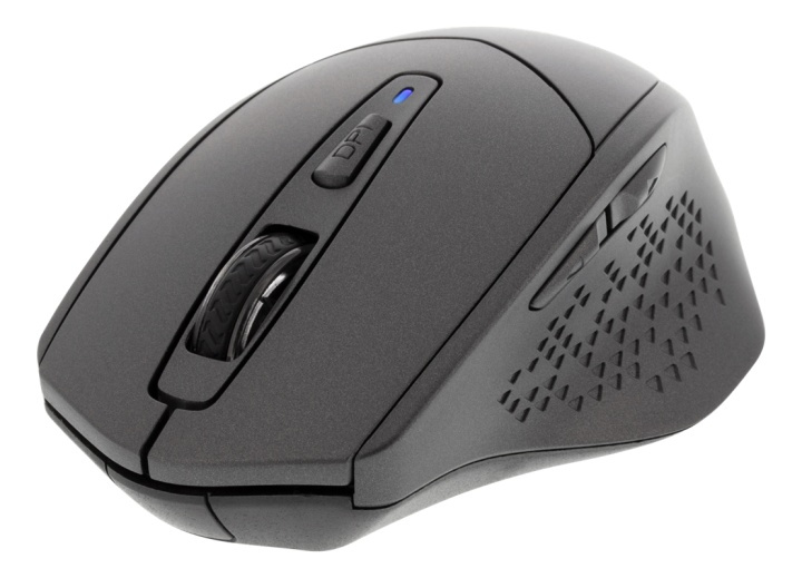 DELTACO silent wireless mouse, bluetooth, 1x AA, 800-1600 DPI, dark gr i gruppen Datautstyr / Mus & Tastatur / Mus / Trådløs hos TP E-commerce Nordic AB (38-93469)