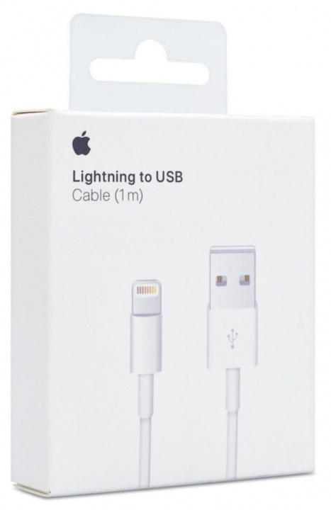 Apple, USB till lightning-kabel, 1m, vit i gruppen SMARTTELEFON & NETTBRETT / Ladere og Kabler / Kabler / Kabler Lightning hos TP E-commerce Nordic AB (38-93481)