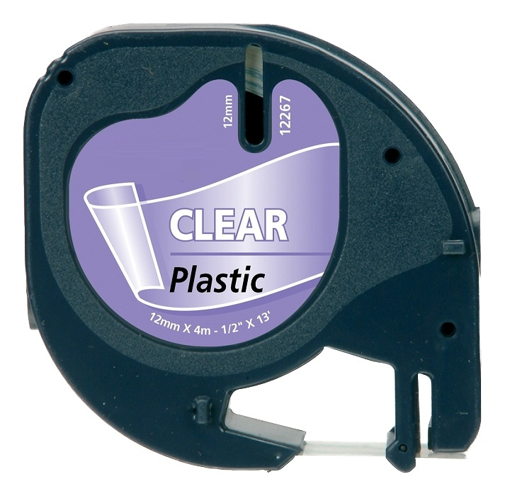 DYMO LetraTAG plastbånd, gjennomsiktig, 12 mm, 4 m (16951) i gruppen Datautstyr / Skrivere og tilbehør / Skrivere / Merkemaskiner og tilbehør / Tape hos TP E-commerce Nordic AB (38-93515)