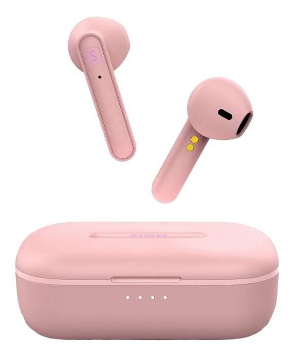SiGN Freedom wireless in-ear buds, pink i gruppen Elektronikk / Lyd & Bilde / Hodetelefoner & Tilbehør / Hodetelefoner hos TP E-commerce Nordic AB (38-93572)