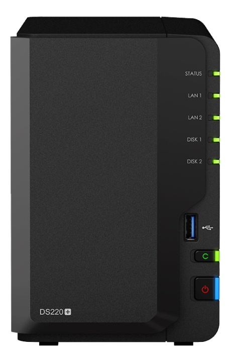 Synology DiskStation DS220+ i gruppen Datautstyr / Datamaskin Tilbehør / Harddisk kabinetter / 3,5 hos TP E-commerce Nordic AB (38-93588)