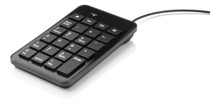 DELTACO numerisk tastatur, 23 taster, 4 medietaster, USB, svart i gruppen Datautstyr / Mus & Tastatur / Tastatur / Kablede hos TP E-commerce Nordic AB (38-93590)