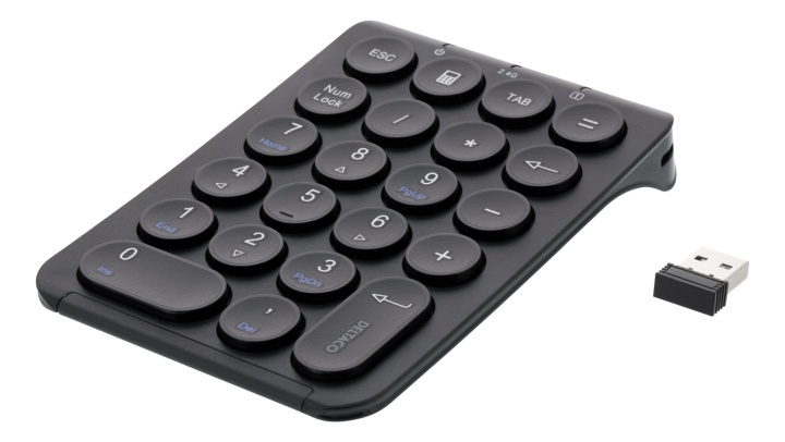 DELTACO TB-125 Trådløst numerisk tastatur i gruppen Datautstyr / Mus & Tastatur / Tastatur / Trådløs hos TP E-commerce Nordic AB (38-93591)