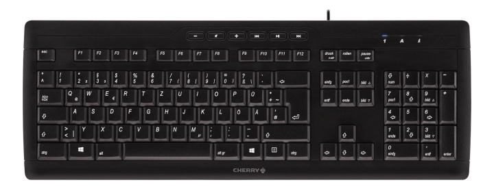 CHERRY STREAM 3.0, spillsäkert, SX-brytare, USB, EU layout, svart i gruppen Datautstyr / Mus & Tastatur / Tastatur / Kablede hos TP E-commerce Nordic AB (38-93592)