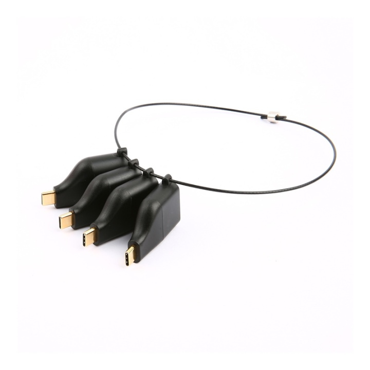 DELTACO OFFICE USB-C Adapter ring, mDP, DP, VGA, HDMI i gruppen Datautstyr / Kabler og adaptere / USB / USB-C hos TP E-commerce Nordic AB (38-93660)