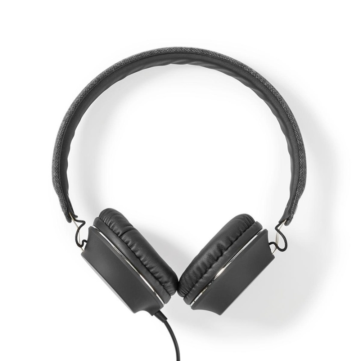 Nedis On-Ear hodetelefoner med kabel | 3.5 mm | Kabellengde: 1.20 m | Antrasitt / Sort i gruppen Elektronikk / Lyd & Bilde / Hodetelefoner & Tilbehør / Hodetelefoner hos TP E-commerce Nordic AB (38-93704)