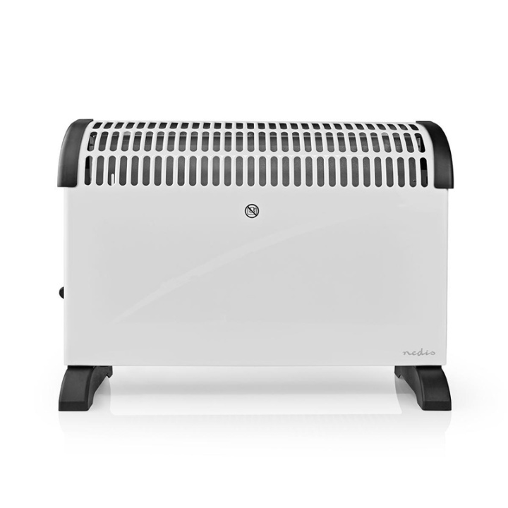 Nedis konveksjon Heater | 2000 W | 3 Varmeinnstillinger | Justerbar termostat | Veltebeskyttelse | Integrerte håndtak | Hvit i gruppen HJEM, HUS OG HAGE / Vifter og klimaprodukter / Panelovner hos TP E-commerce Nordic AB (38-93888)