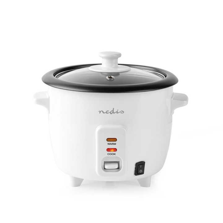 Nedis Riskoker | 0.6 l | 300 W | Steamer i aluminium | Non-stick belegg | Avtagbar bolle | Automatisk avstengning i gruppen HJEM, HUS OG HAGE / Husholdningsapparater / Ris- og eggkokere hos TP E-commerce Nordic AB (38-93907)