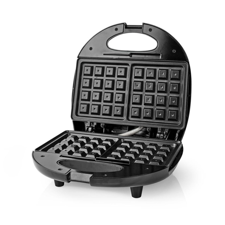 Nedis Waffle Maker | Belgiske vafler | 22 x 12 cm | 750 W | Automatisk temperaturkontroll | Aluminium / Plast i gruppen HJEM, HUS OG HAGE / Husholdningsapparater / Vaffeljern hos TP E-commerce Nordic AB (38-93912)