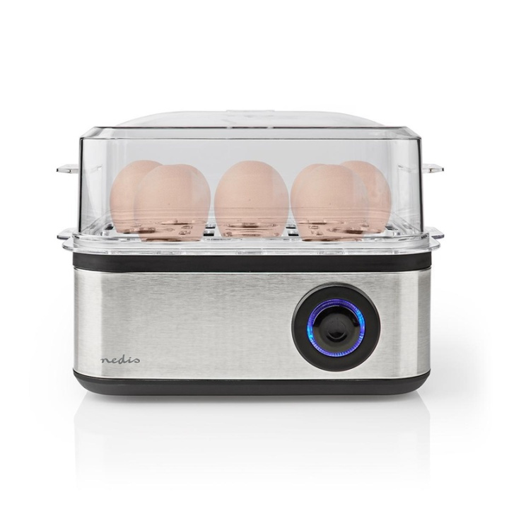Nedis egg Boiler | 8 egg | Desilitermål | Aluminium / Sort i gruppen HJEM, HUS OG HAGE / Husholdningsapparater / Ris- og eggkokere hos TP E-commerce Nordic AB (38-93960)