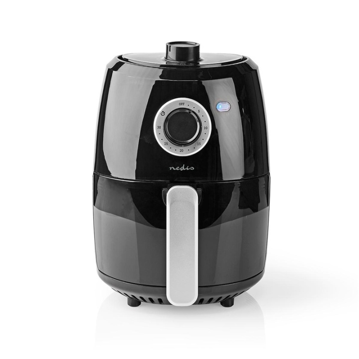 Nedis Hot Air Fryer | 2.4 l | Timer: 30 min | Analog | Aluminium / Sort i gruppen HJEM, HUS OG HAGE / Husholdningsapparater / Airfryers og frityrkokere hos TP E-commerce Nordic AB (38-93967)