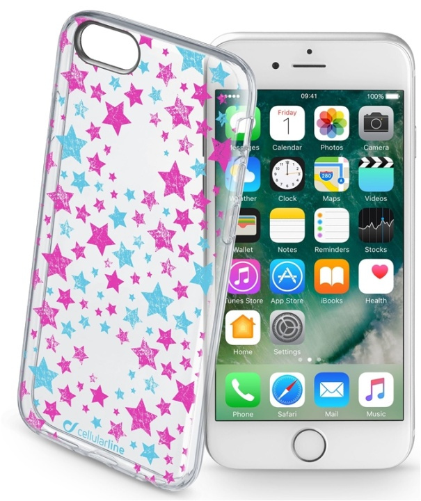 CellularLine Stars, TPU-etui til iPhone 6/6S i gruppen SMARTTELEFON & NETTBRETT / Mobilbeskyttelse / Apple / iPhone 6/6S / Deksel hos TP E-commerce Nordic AB (38-94003)