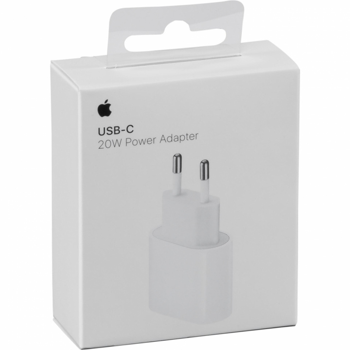 Apple (MHJE3ZM/A) USB-C, Strømadapter, Vegglader, 20W, Hvit i gruppen SMARTTELEFON & NETTBRETT / Ladere og Kabler / Vegglader / Vegglader Type C hos TP E-commerce Nordic AB (38-94047)