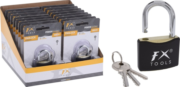 FX Tools, Hengelås med 3 x nøkler, 40 mm i gruppen SPORT, FRITID & HOBBY / Reise / Annet hos TP E-commerce Nordic AB (38-94094)