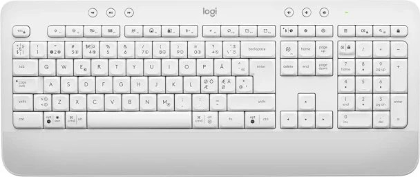 Logitech SIGNATURE K650 trådlöst tangentbord, Vit i gruppen Datautstyr / Mus & Tastatur / Tastatur / Trådløs hos TP E-commerce Nordic AB (38-94351)