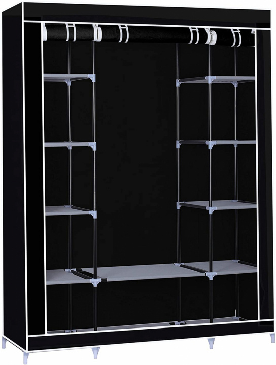 Herzberg Large Storage Garderobeskap, svart i gruppen HJEM, HUS OG HAGE / Innredning / Oppbevaring hos TP E-commerce Nordic AB (38-94357)