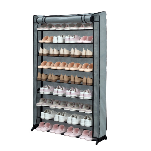 Herzberg HG-8077: 9-lags skohylle, grå i gruppen HJEM, HUS OG HAGE / Innredning / Oppbevaring hos TP E-commerce Nordic AB (38-94359)