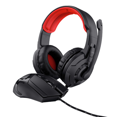 Trust GXT 785 RAVIUS 2-i-1-spillsett med hodesett og mus i gruppen Datautstyr / GAMING / Headset hos TP E-commerce Nordic AB (38-94401)