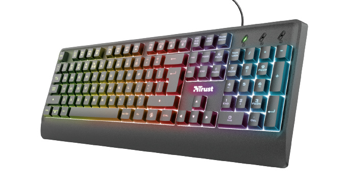Trust Ziva Gaming-tastatur LED Nordic i gruppen Datautstyr / GAMING / Tastatur hos TP E-commerce Nordic AB (38-94403)