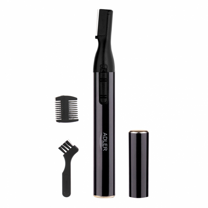 Adler AD 2934b Øyenbrynstrimmer, svart i gruppen HELSE OG SKJØNNHET / Hår & styling / Barbering og trimming / Hårtrimmere hos TP E-commerce Nordic AB (38-94413)