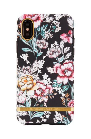 RICHMOND & FINCH SVART BLOMSTRET, IPHONE X/XS/11 i gruppen SMARTTELEFON & NETTBRETT / Mobilbeskyttelse / Apple / iPhone X/XS / Deksel hos TP E-commerce Nordic AB (38-94607)