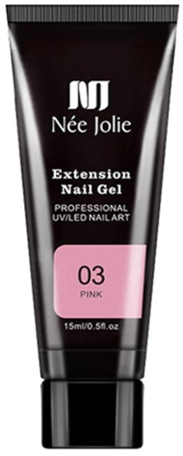 Née Jolie Extension Nail Gel - 3 Pink i gruppen HELSE OG SKJØNNHET / Manikyr/pedikyr / Neglelakk hos TP E-commerce Nordic AB (38-94623)