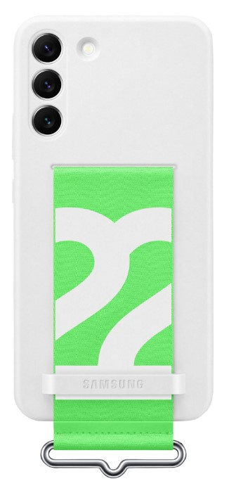 Samsung S22+ Sil Cover w/Strap White i gruppen SMARTTELEFON & NETTBRETT / Mobilbeskyttelse / Samsung hos TP E-commerce Nordic AB (38-94669)