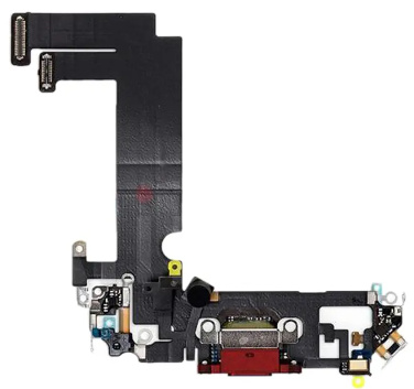 iPhone 12 Mini-ladekontakt med flex - rød i gruppen SMARTTELEFON & NETTBRETT / Reservdelar hos TP E-commerce Nordic AB (38-94700)
