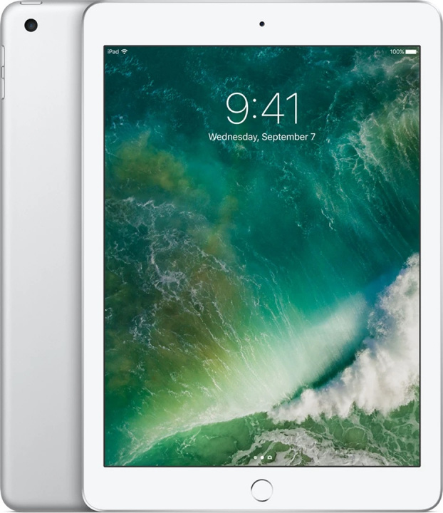 BEGAGNAD iPad 5. generasjon 128 GB sølv - God stand i gruppen SMARTTELEFON & NETTBRETT / Nettbrett hos TP E-commerce Nordic AB (38-94711)