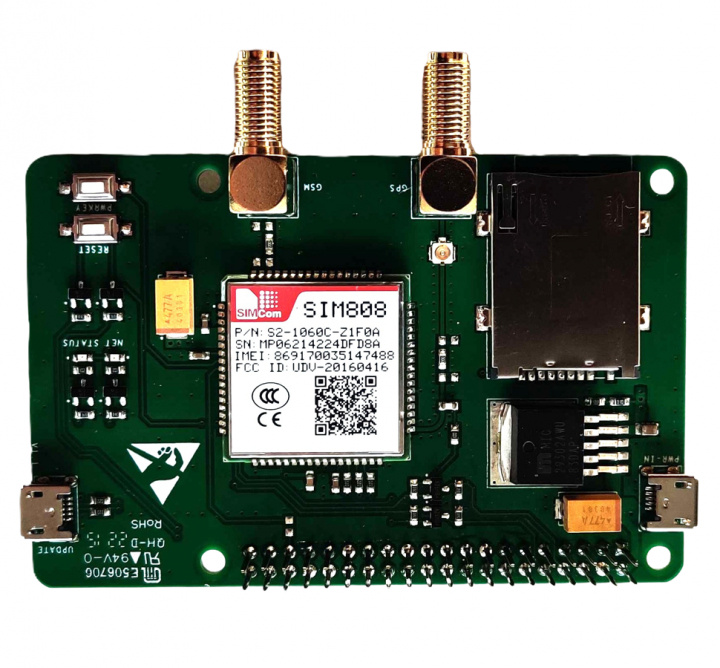 Raspberry Pi GSM/GPRS- and GPS Module (SIM808) i gruppen Datautstyr / PC-Komponenter / Raspberry Pi hos TP E-commerce Nordic AB (38-94824)