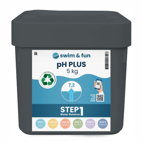 Swim & Fun pH-Plus 5 kg i gruppen HJEM, HUS OG HAGE / Hageprodukter / Basseng og tilbehør / Bassengkemikalier hos TP E-commerce Nordic AB (38-94963)