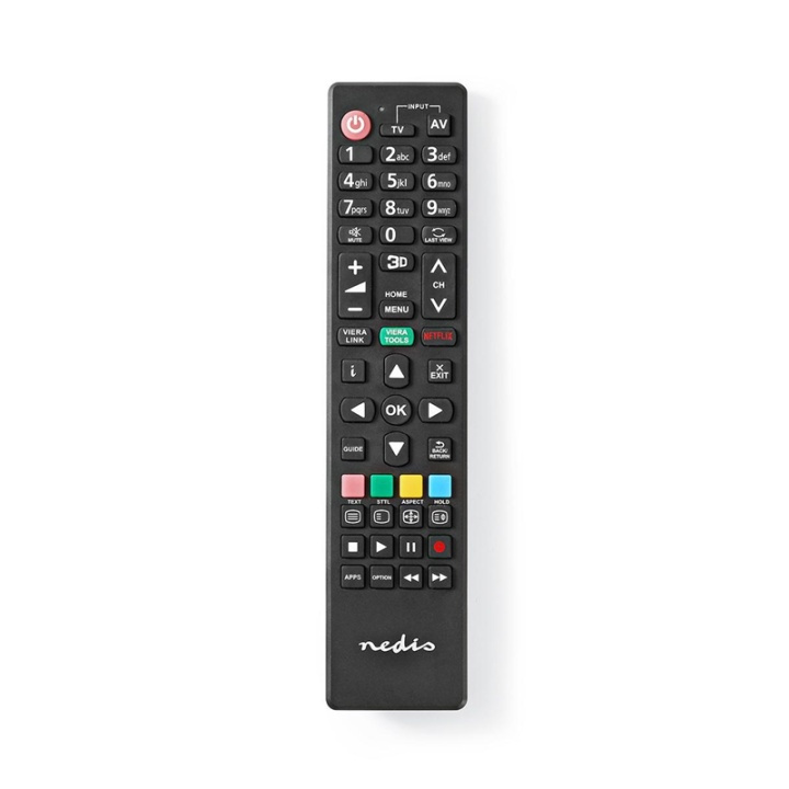 Nedis Utskifting Fjernkontroll | Egnet for: Panasonic / Sharp | Satt | 1 Enhet | Amazon Prime / Disney + Button / Netflix Knapp / Rakuten TV Button / Viera Link Knapp / Youtube Knapp | Infrarød | Sort i gruppen Elektronikk / Lyd & Bilde / TV og tilbehør / Fjernkontroller hos TP E-commerce Nordic AB (38-95258)